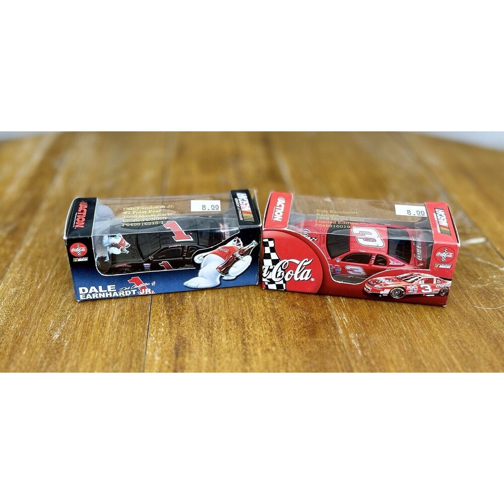 Dale Earnhardt #3 & Dale Jr #1 Numbered Limited Collectible NASCAR Cars 1:64 Red